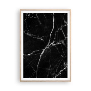 Affiche dans un chêne clair - Poster - La vie secrète de la pierre - 70x100 cm