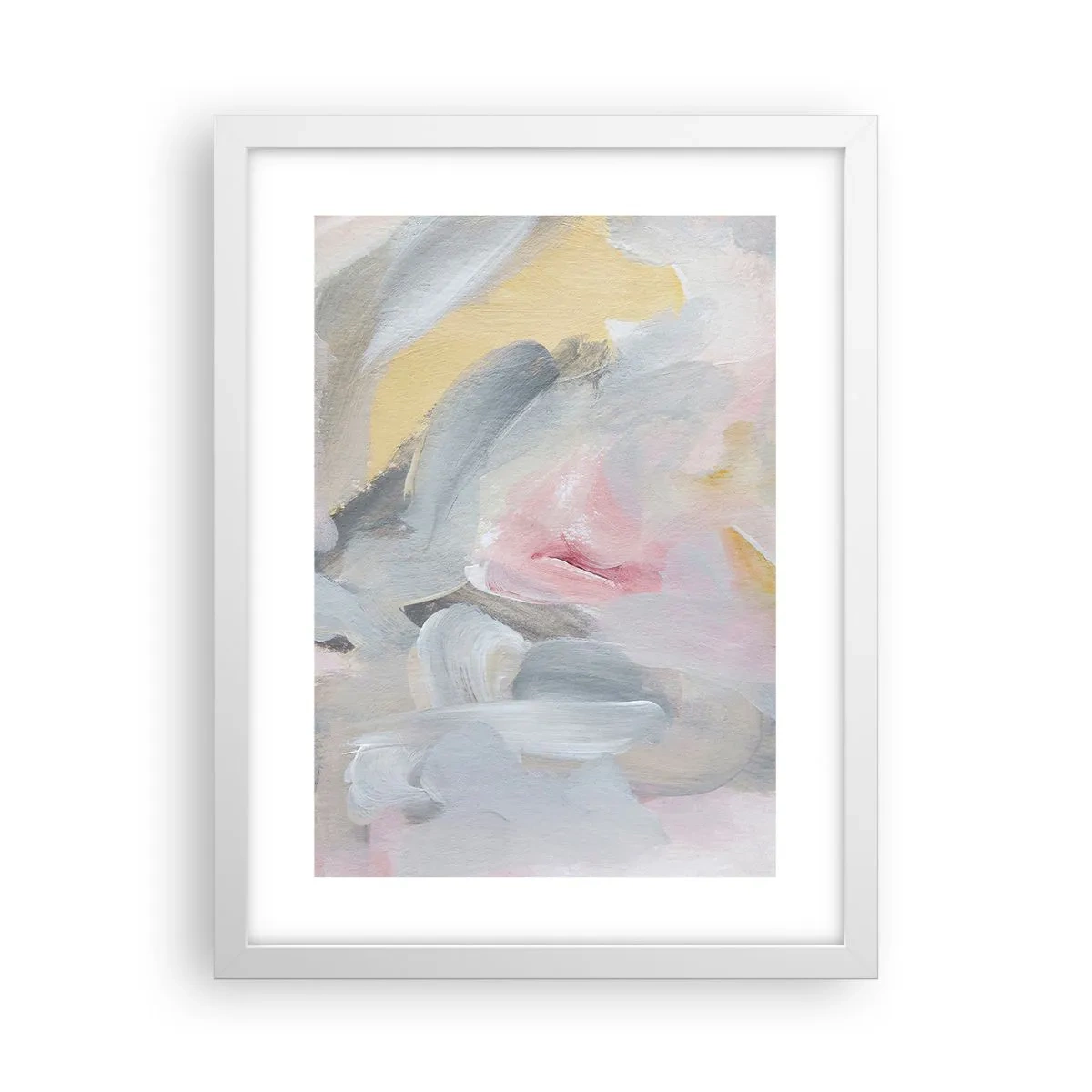 Affiche dans un cadre blanc - Poster - Dans un monde pastel - 30x40 cm