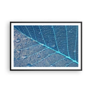Affiche dans un cadre noir - Poster - La vie en bleu - 91x61 cm