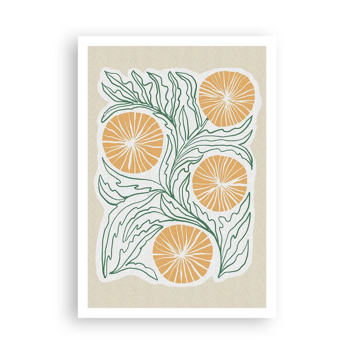 Affiche - Poster - Ethnique avec une pointe d'abstraction - 70x100 cm