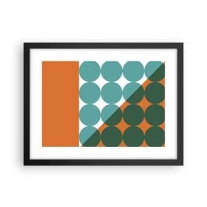 Affiche dans un cadre noir - Poster - En haut et en diagonale - 40x30 cm