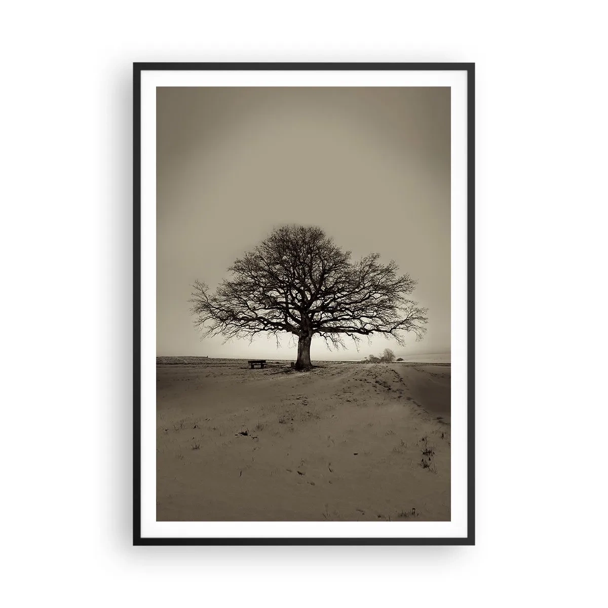 Affiche dans un cadre noir - Poster - D'ici à l'éternité - 70x100 cm