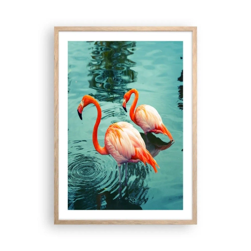 Affiche dans un chêne clair - Poster - Nous sommes à la mode maintenant - 50x70 cm