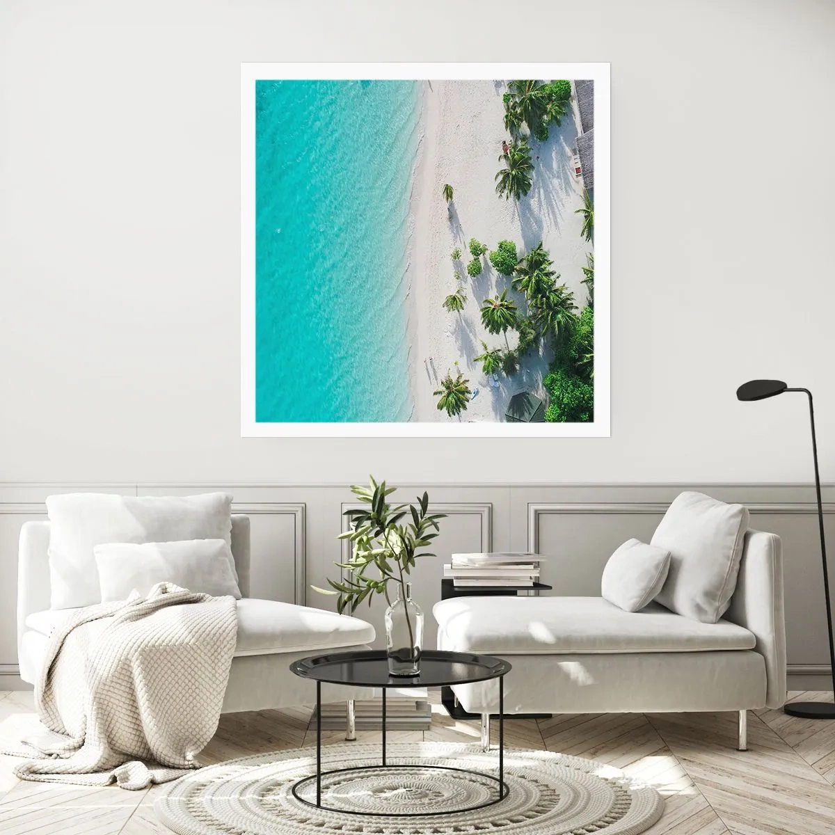 Affiche - Poster - Vacances au paradis - 50x50 cm