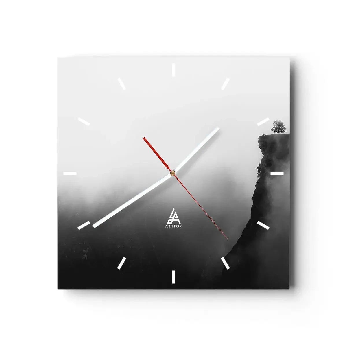 Horloge murale - Pendule murale - Au bord du monde - 40x40 cm