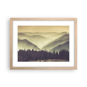 Affiche dans un chêne clair - Poster - Derrière les sept montagnes… - 40x30 cm