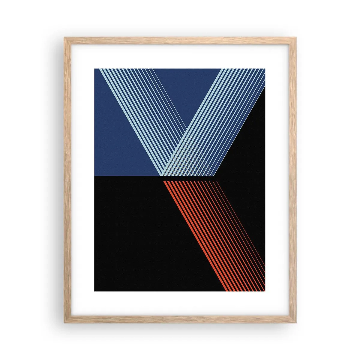 Affiche dans un chêne clair - Poster - Histoire simple - 40x50 cm