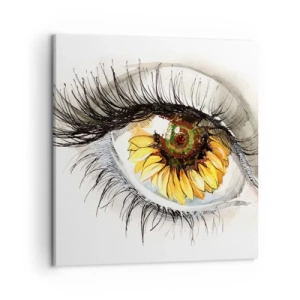 Impression sur toile - Image sur toile - Un look aussi chaud que l'été - 50x50 cm