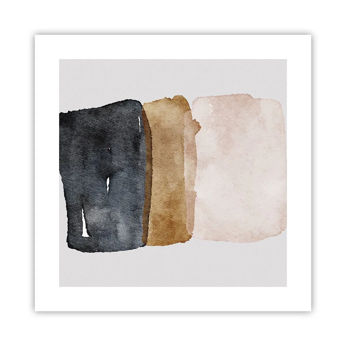 Affiche - Poster - Composition de couleurs de la terre - 40x40 cm