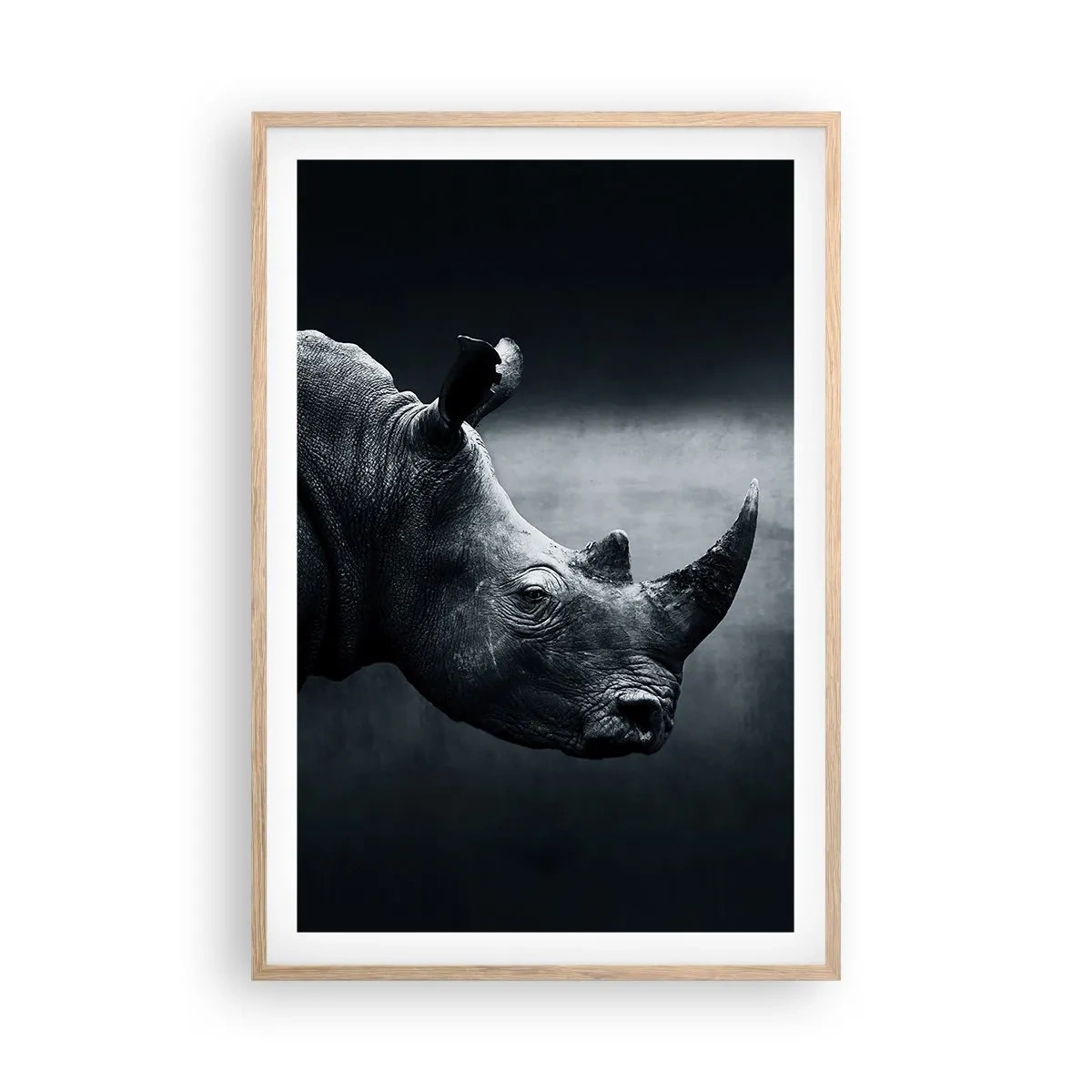 Affiche dans un chêne clair - Poster - Le profil droit - 61x91 cm