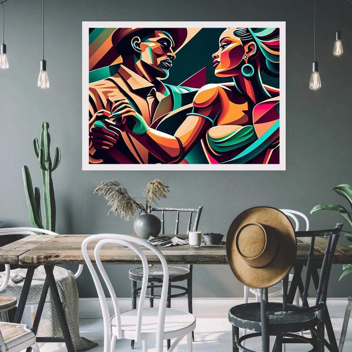 Affiche - Poster - Au rythme du coeur - 50x40 cm