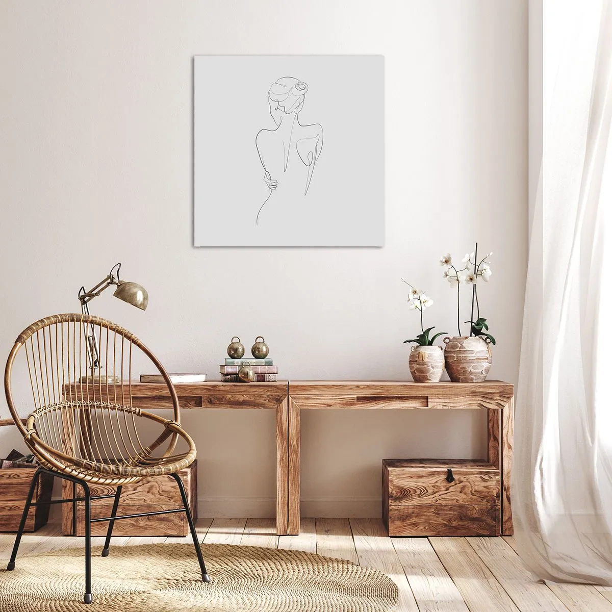Impression sur toile - Image sur toile - Musique corporelle - 50x50 cm