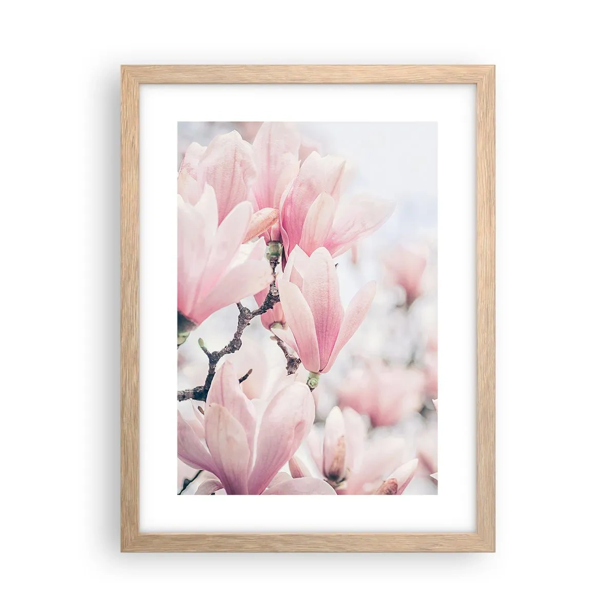 Affiche dans un chêne clair - Poster - Idéal de la subtilité - 30x40 cm