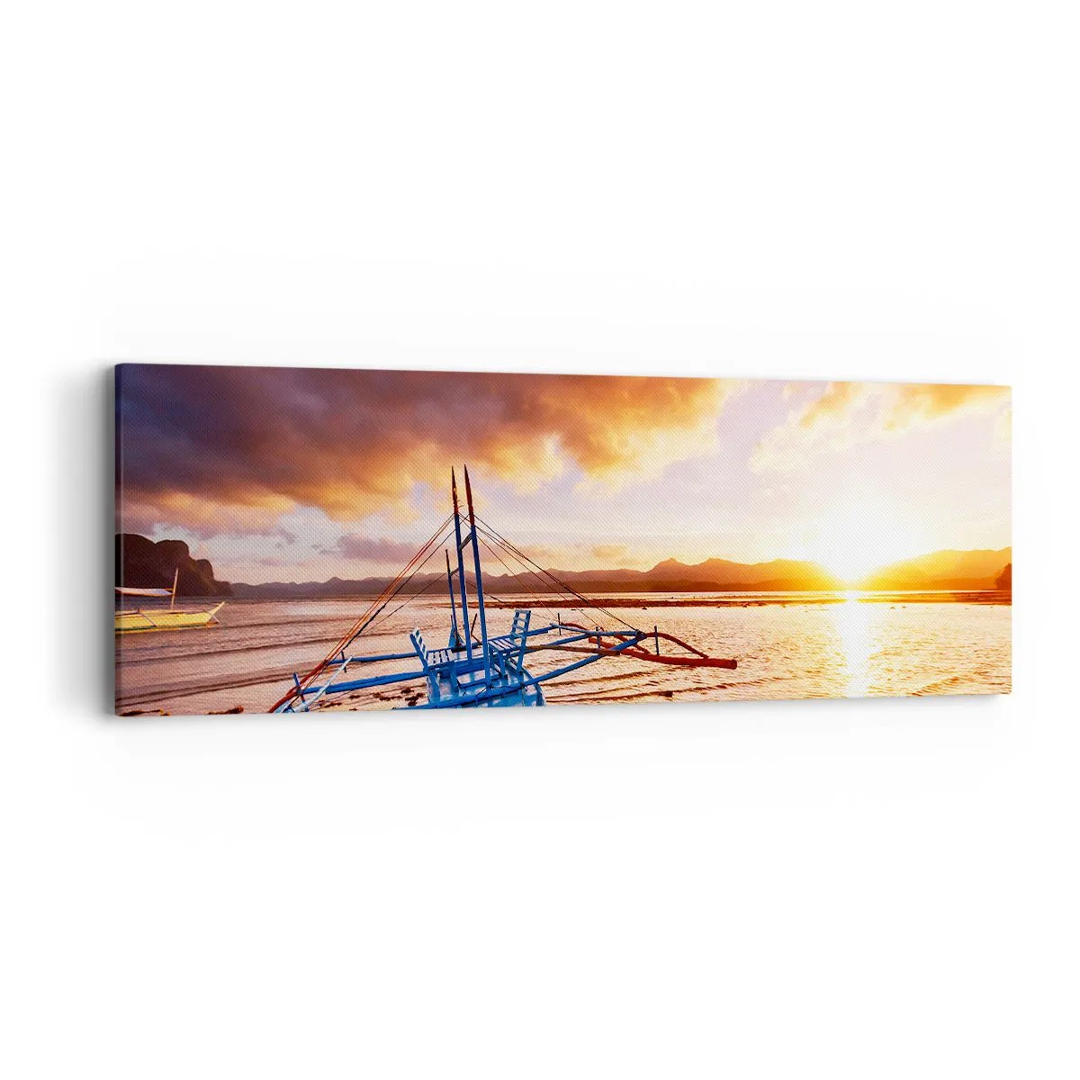 Impression sur toile - Image sur toile - Allongez-vous dans le sable après une longue journée - 90x30 cm