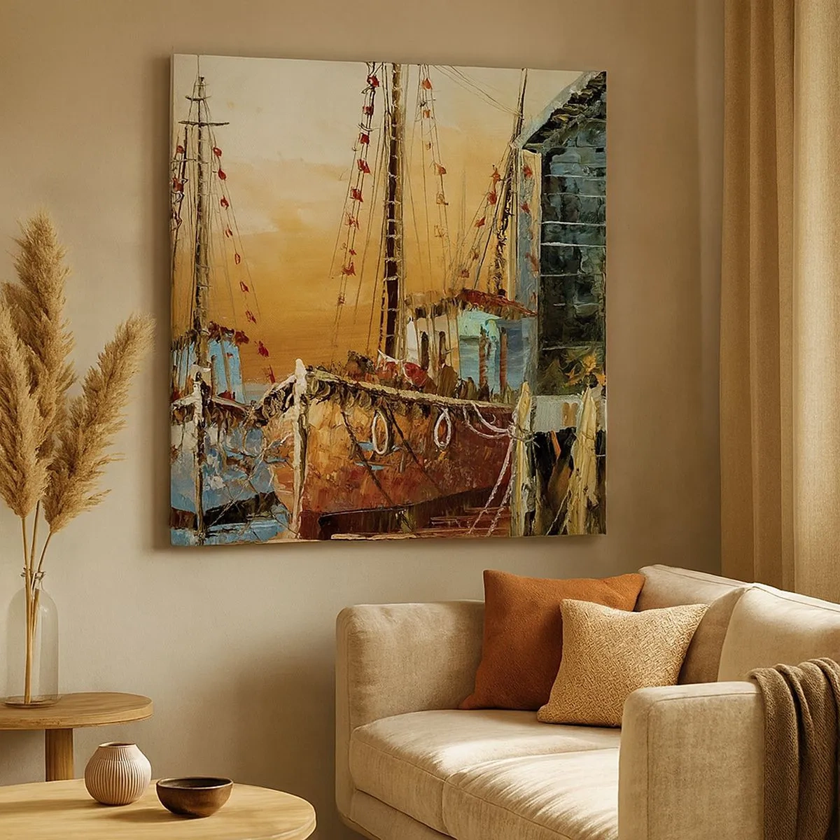 Impression sur toile - Image sur toile - Retour tranquille - 30x30 cm