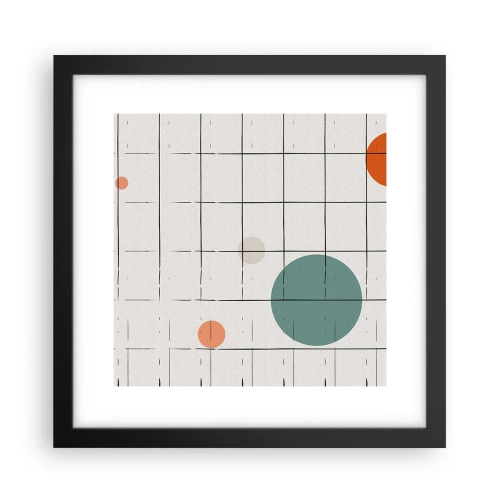 Affiche dans un cadre noir - Poster - Piégé. Nous ou eux ? - 30x30 cm