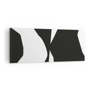 Impression sur toile - Image sur toile - Positif négatif - 100x40 cm