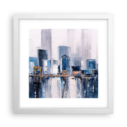 Affiche dans un cadre blanc - Poster - Impression new-yorkaise - 30x30 cm