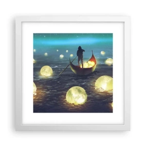 Affiche dans un cadre blanc - Poster - Des choses dont les philosophes n'ont jamais rêvé - 30x30 cm