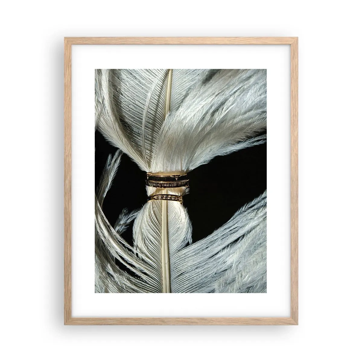 Affiche dans un chêne clair - Poster - ... et je ne te laisserai pas ... - 40x50 cm