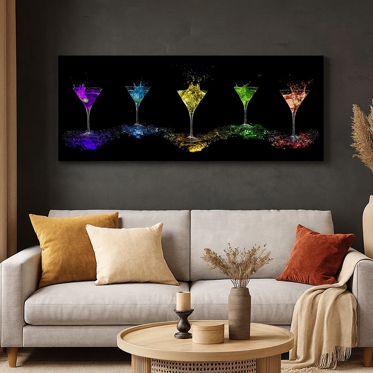 Impression sur toile - Image sur toile - Couleurs de joie en verre de cristal - 30x30 cm