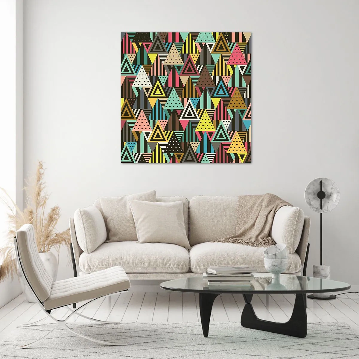 Impression sur verre - Image sur verre - En rythme de trois - 40x40 cm