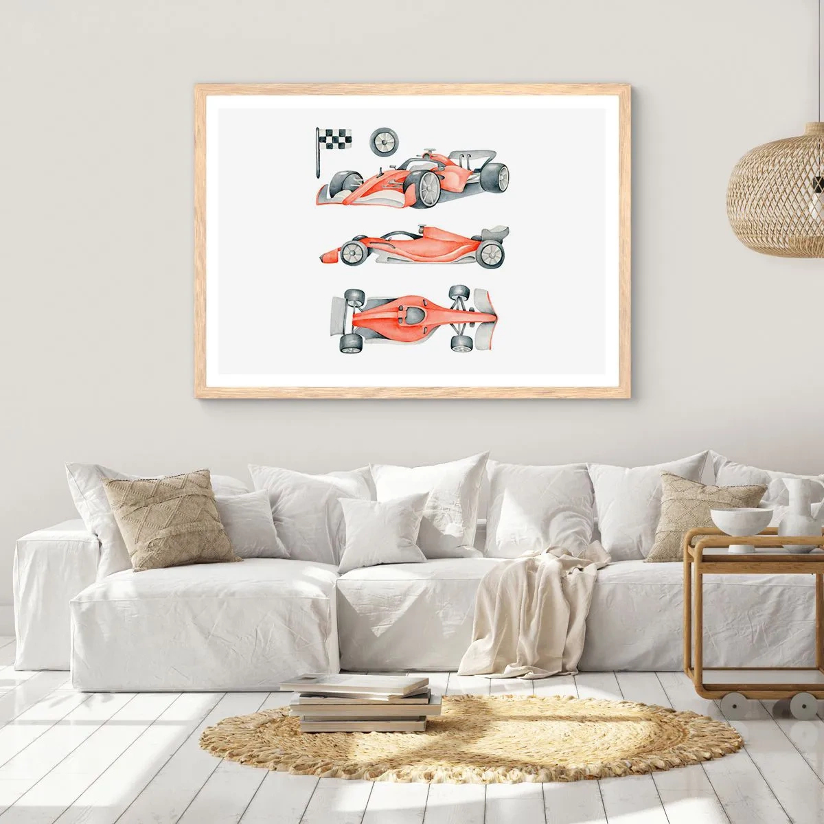 Affiche dans un chêne clair - Poster - poursuis ton rêve - 40x30 cm