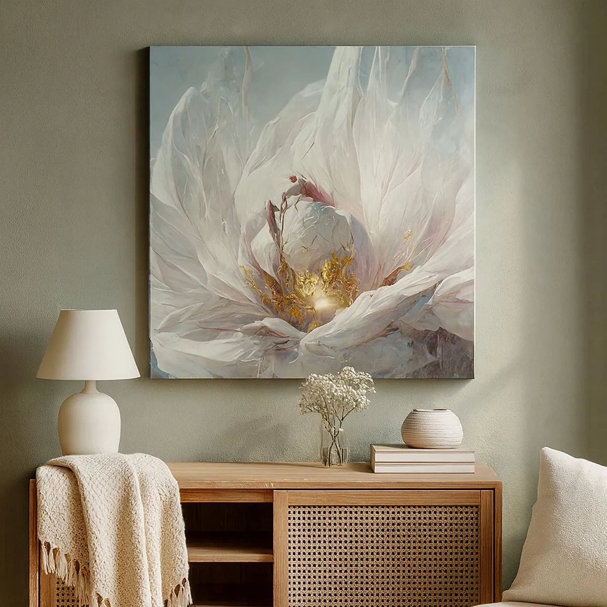 Impression sur toile - Image sur toile - Il fleurit une fois tous les cent ans - 30x30 cm