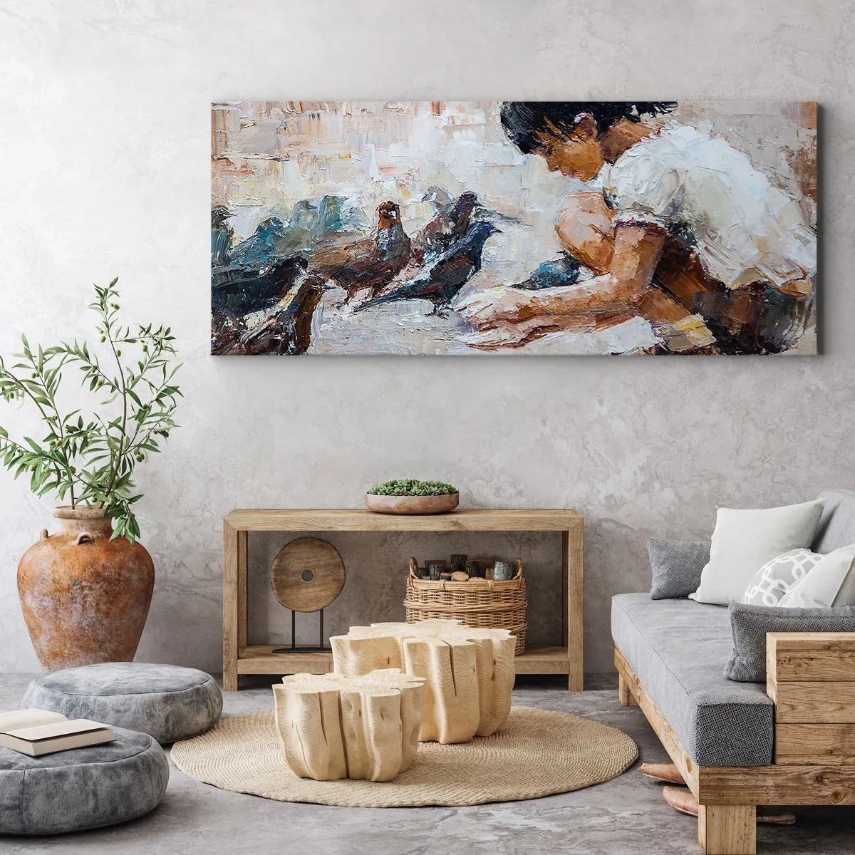 Impression sur toile - Image sur toile - Les plus petits et les plus gentils - 90x30 cm