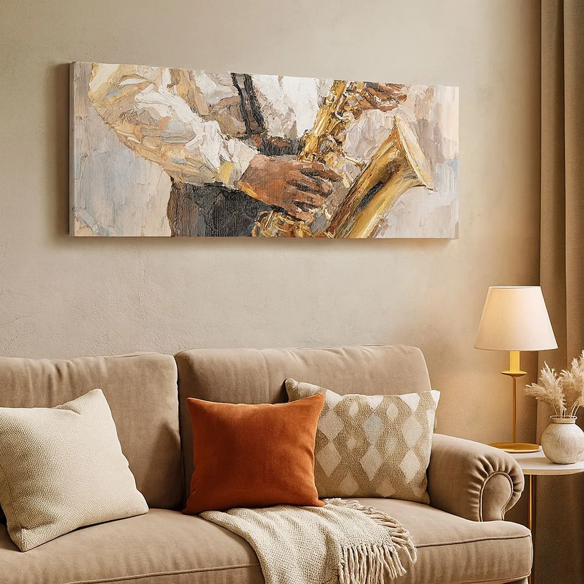 Impression sur toile - Image sur toile - C'est l'heure du solo - 100x40 cm