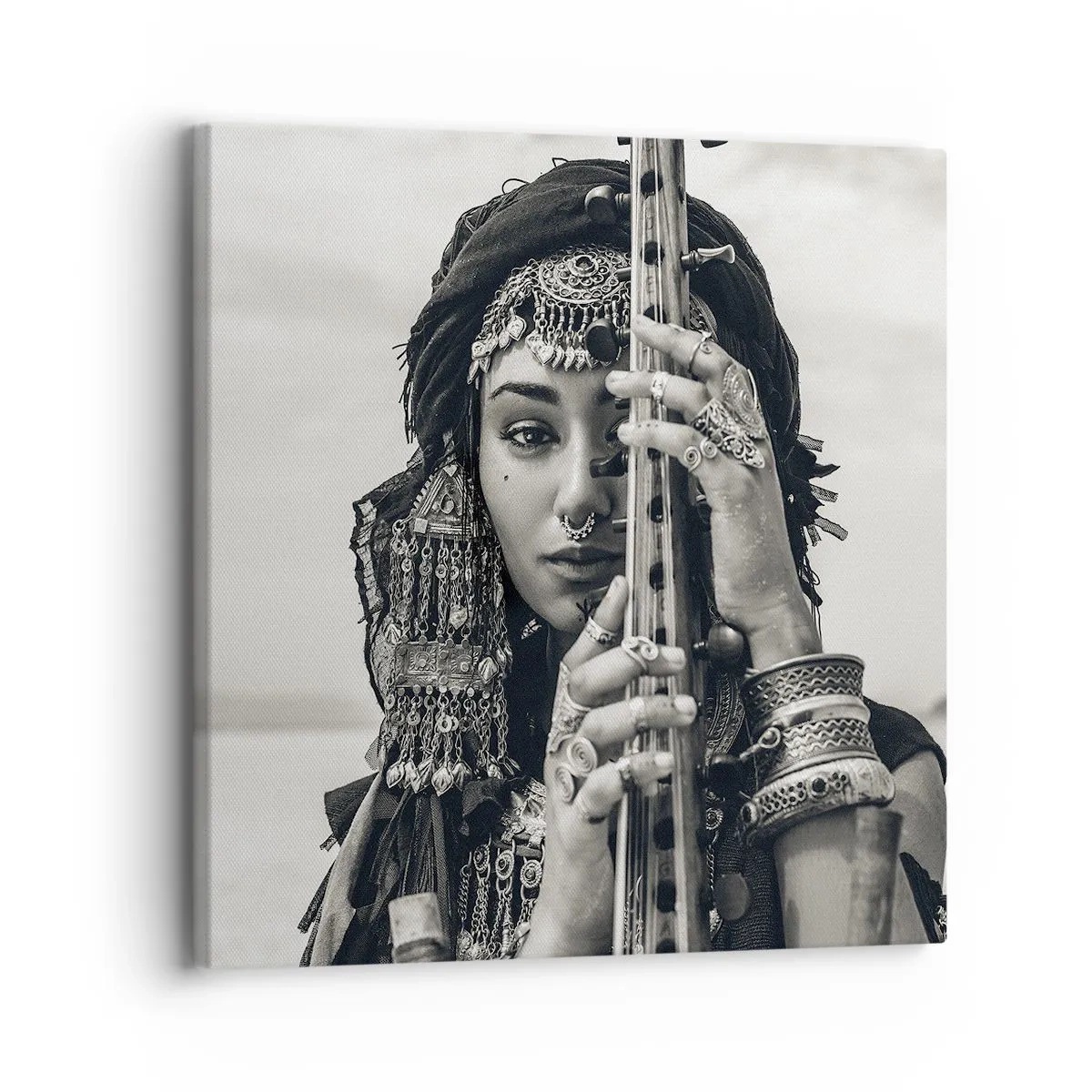 Impression sur toile - Image sur toile - Musique de l'Orient elle-même - 30x30 cm