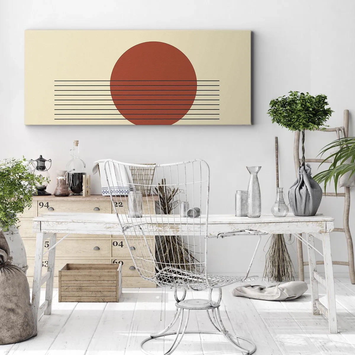 Impression sur toile - Image sur toile - Aux alentours et plus loin - 100x40 cm