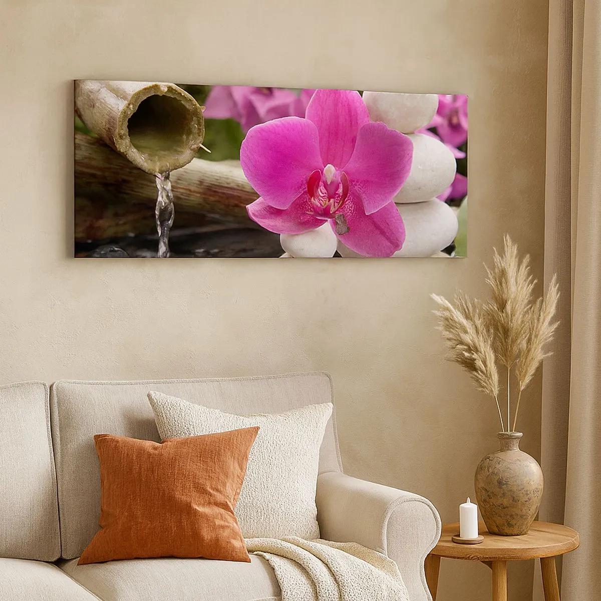 Impression sur toile - Image sur toile - Tu te reposes déjà - 100x40 cm