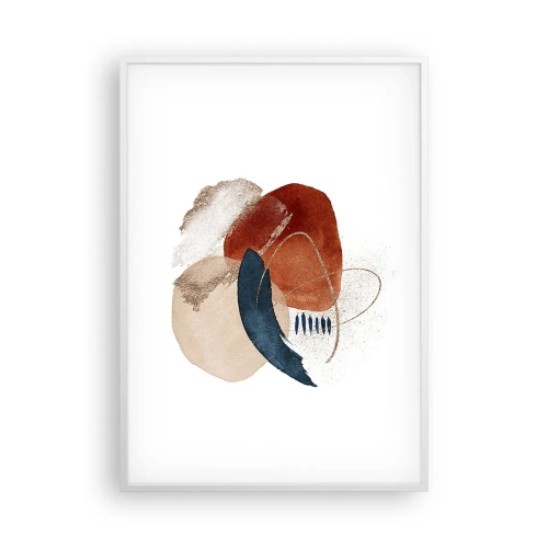 Affiche dans un cadre blanc - Poster - Composition ovale - 70x100 cm