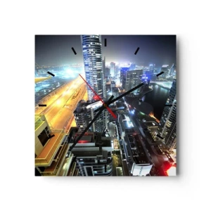 Horloge murale - Pendule murale - Un miracle dans le désert - 40x40 cm