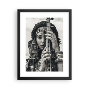 Affiche dans un cadre noir - Poster - Musique de l'Orient elle-même - 30x40 cm