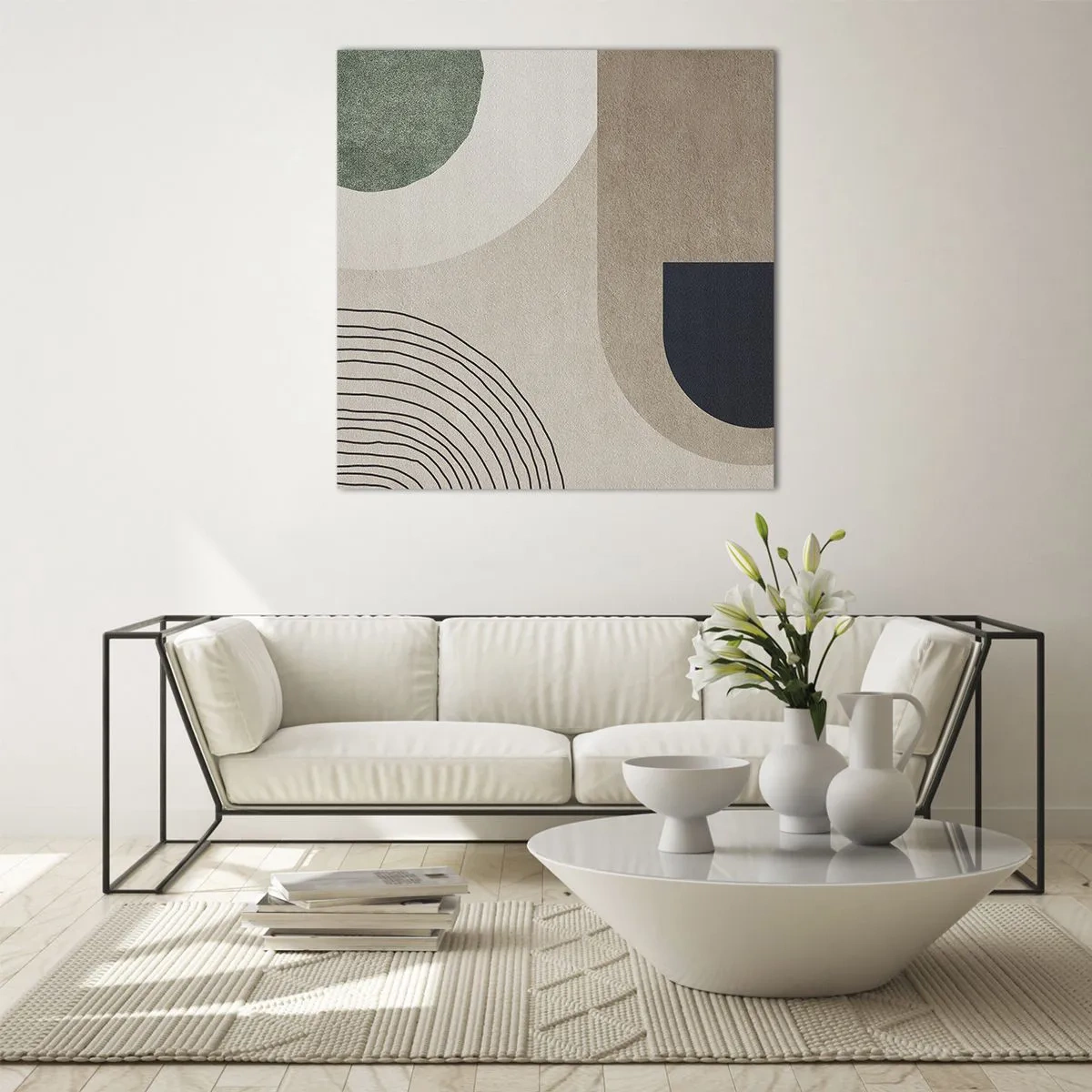 Impression sur verre - Image sur verre - La douceur de l'ovale - 60x60 cm