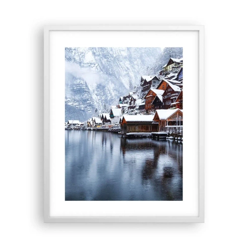Affiche dans un cadre blanc - Poster - En décoration hivernale - 40x50 cm