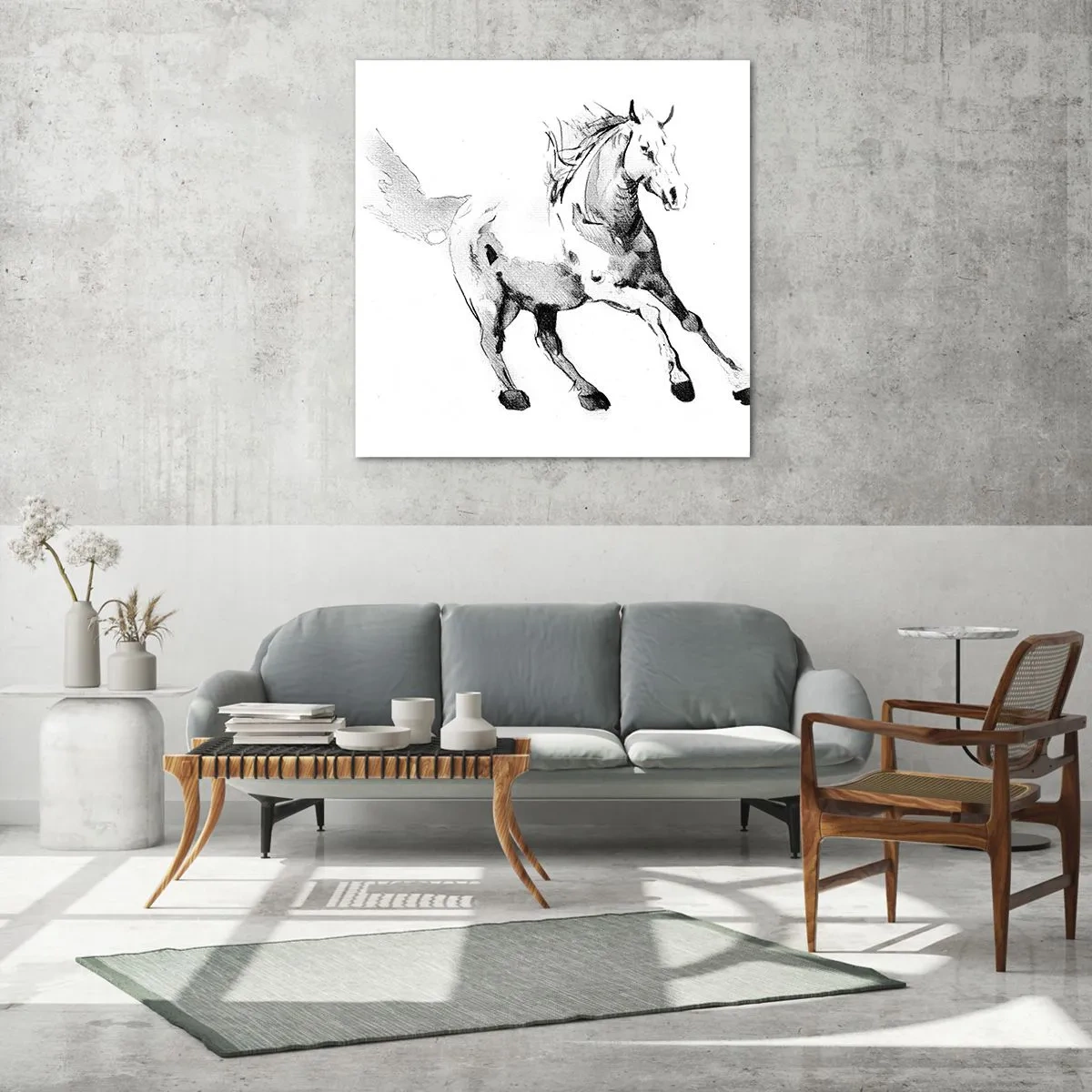 Impression sur verre - Image sur verre - Âme indomptée - 40x40 cm