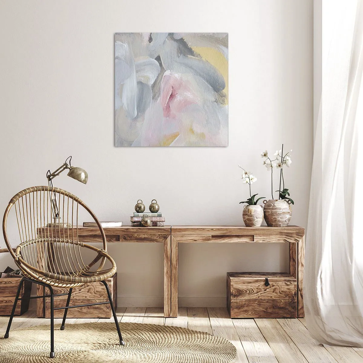 Impression sur toile - Image sur toile - Dans un monde pastel - 60x60 cm