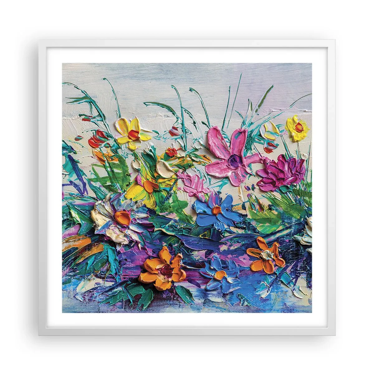 Affiche dans un cadre blanc - Poster - Absolument pas une nature morte - 60x60 cm