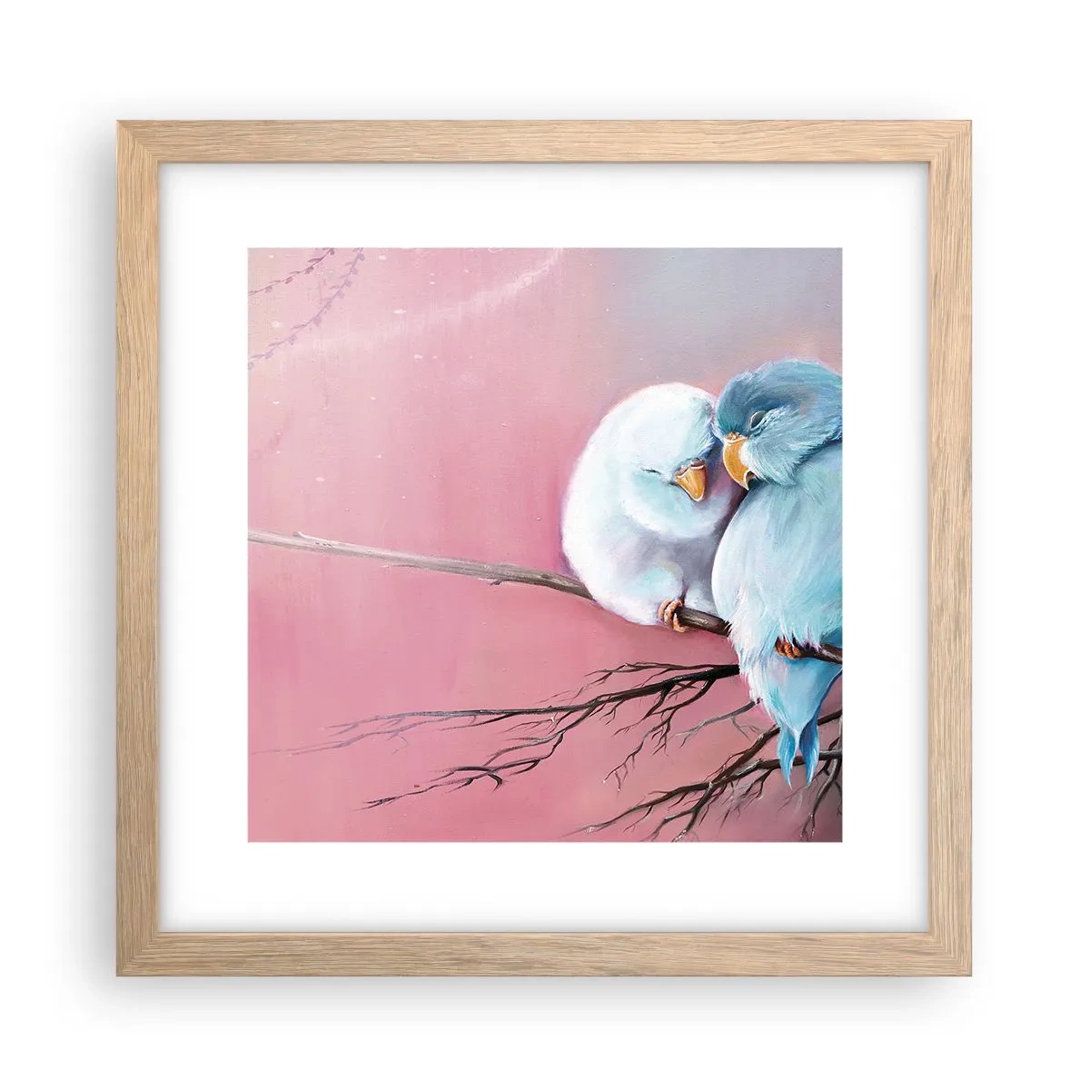 Affiche dans un chêne clair - Poster - Que dire de plus?... - 30x30 cm