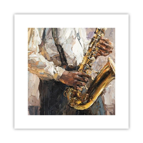 Affiche - Poster - C'est l'heure du solo - 30x30 cm