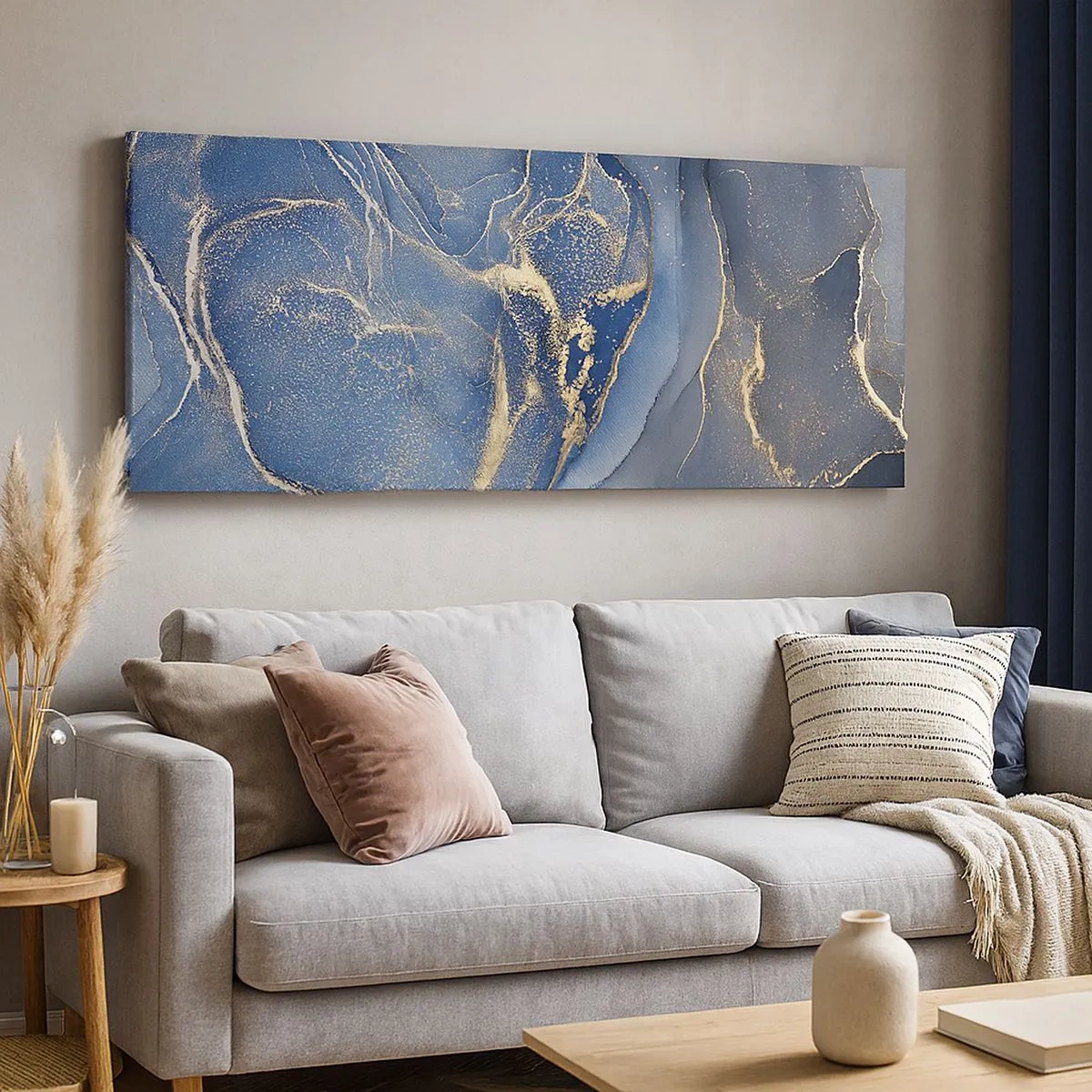 Impression sur toile - Image sur toile - Poussière d'or - 100x40 cm