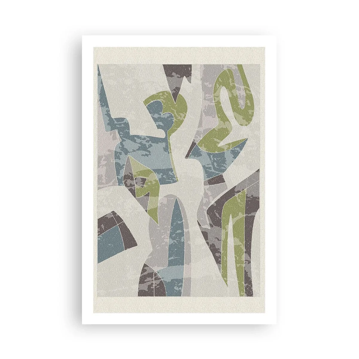 Affiche - Poster - Composition derrière la vitre - 61x91 cm