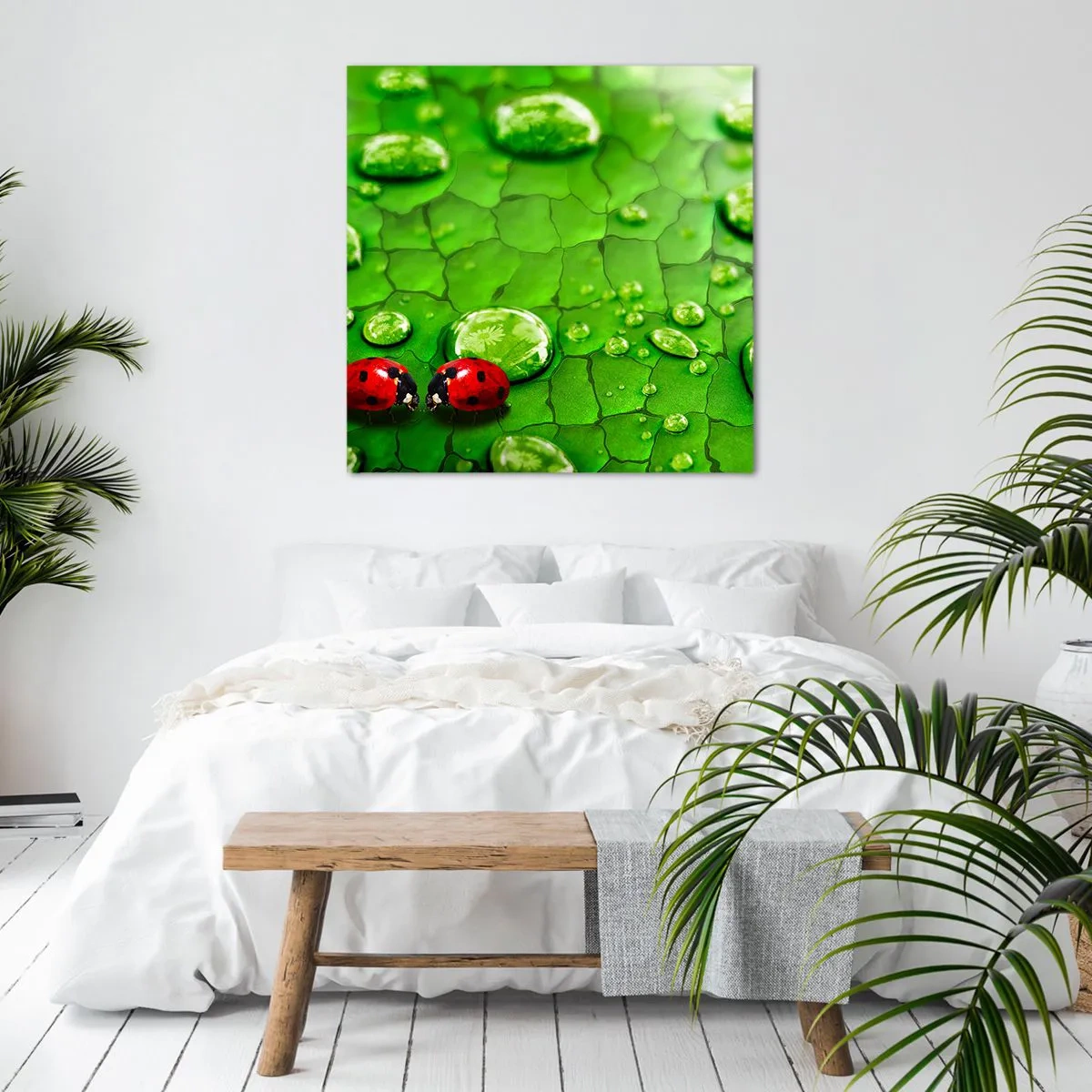 Impression sur toile - Image sur toile - Rendez-vous au vert - 70x70 cm