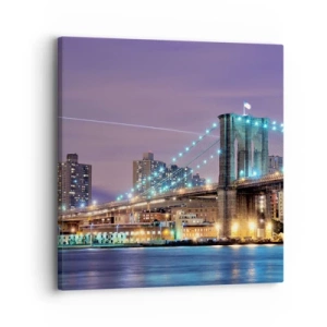 Impression sur toile - Image sur toile - Depuis de nombreuses années le pont de Brooklyn - 30x30 cm