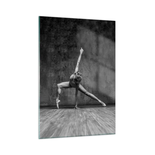 Impression sur verre - Image sur verre - Une danseuse dans une pose artistique - 50x70cm - Balance idéale - Décoration murale moderne pour le salon et la chambre ARTTOR