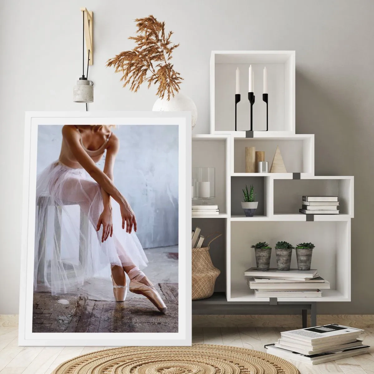 Affiche dans un cadre blanc - Poster - Avant que les lumières de la rampe ne clignotent - 61x91 cm