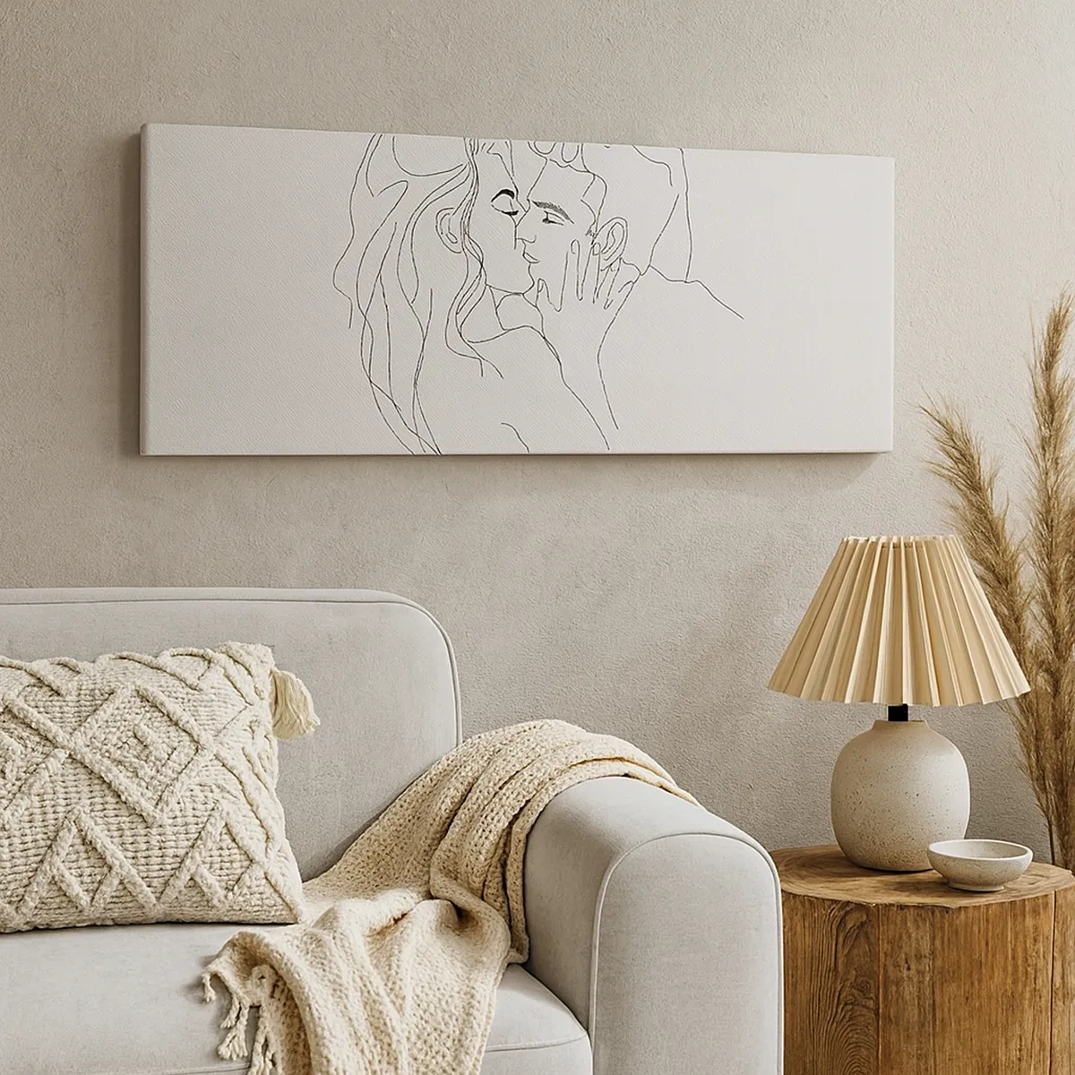 Impression sur toile - Image sur toile - La même ligne - 30x30 cm